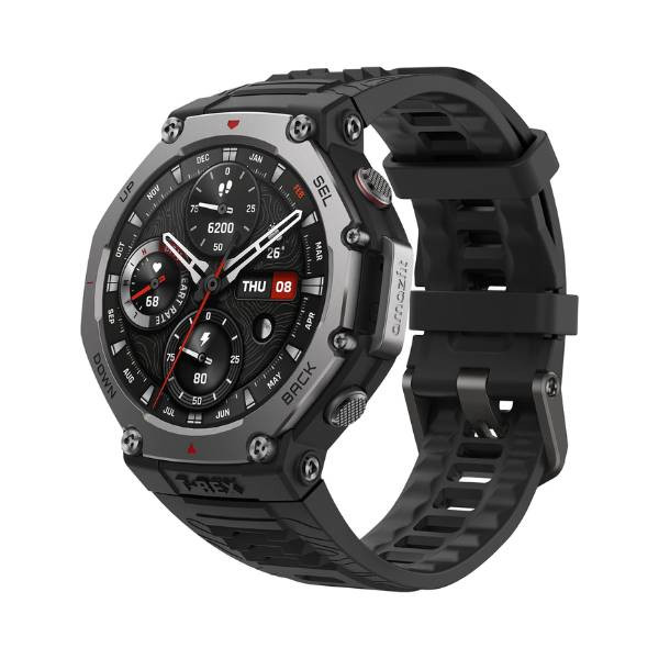 Amazfit T-Rex 3 1.88" AMOLED Display GPS with AI Voice Control Rugged Smartwatch - Black